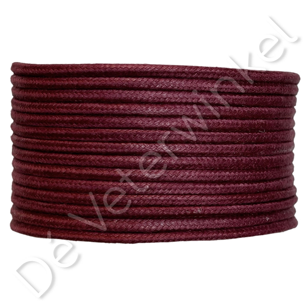 Trendlace 3mm WAX BordeauxRed