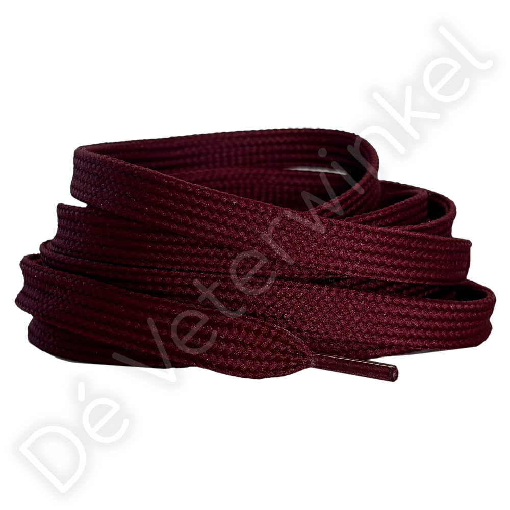 Flat 10mm polyester Bordeaux