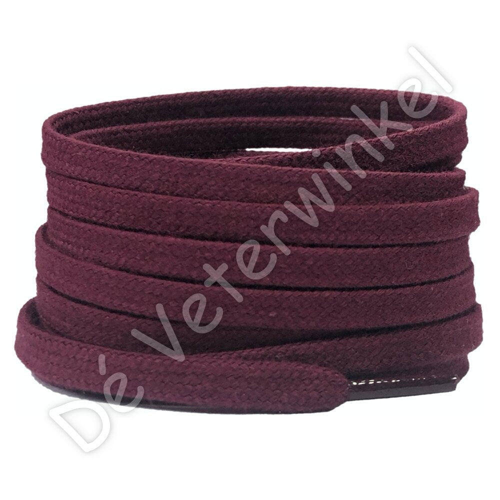 Flat cotton 6mm Bordeaux