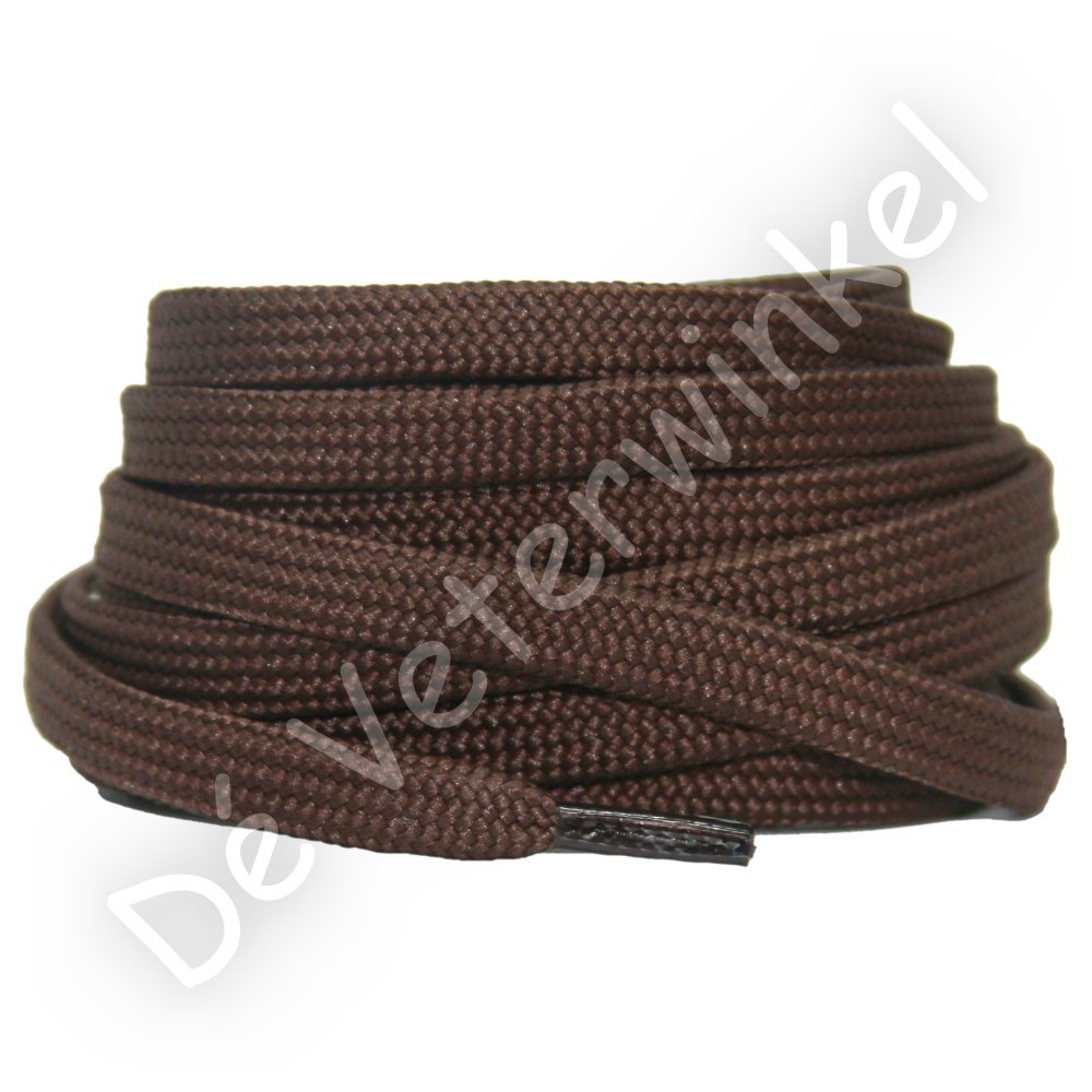 Flat 8mm polyester Brown