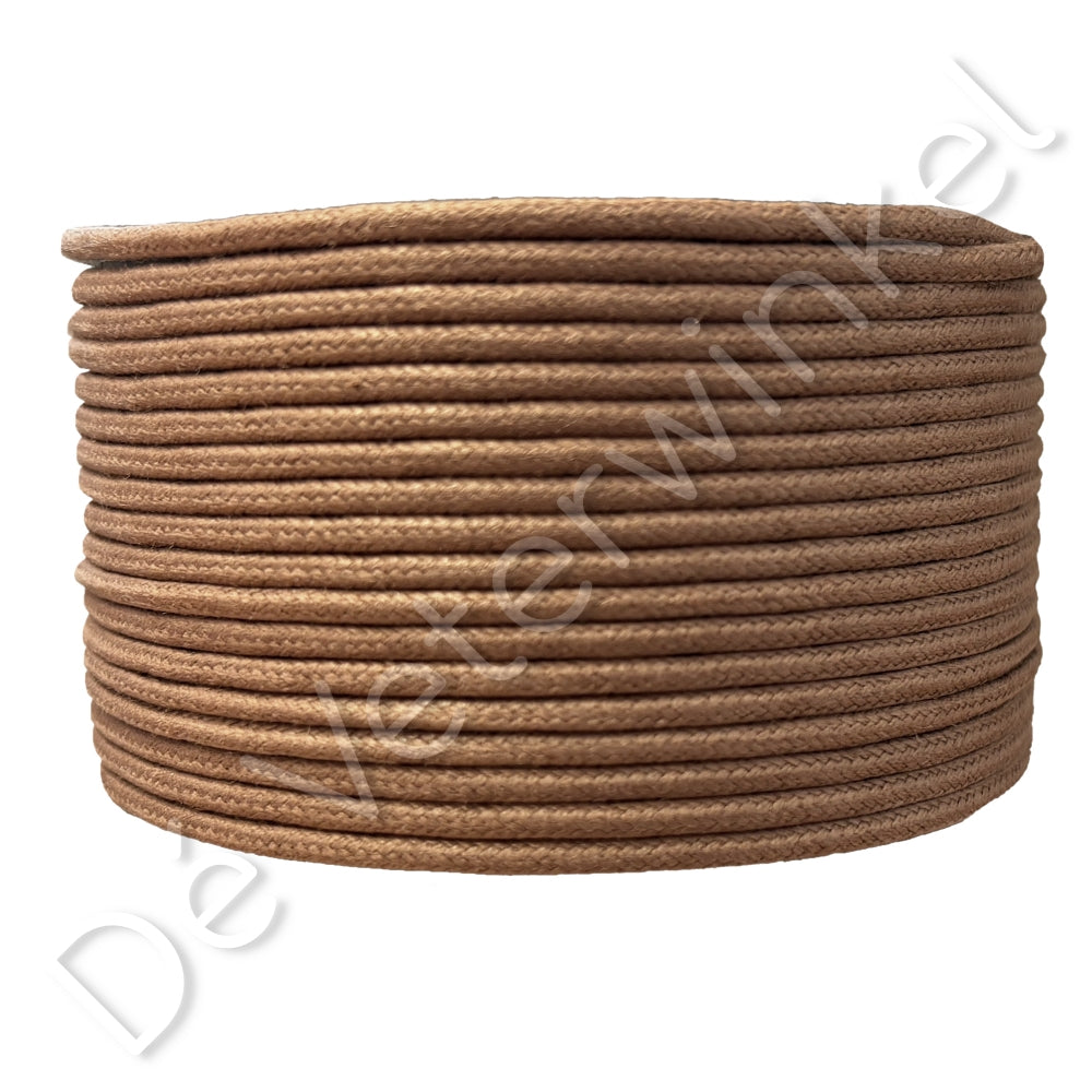Round 2mm wax Cognac