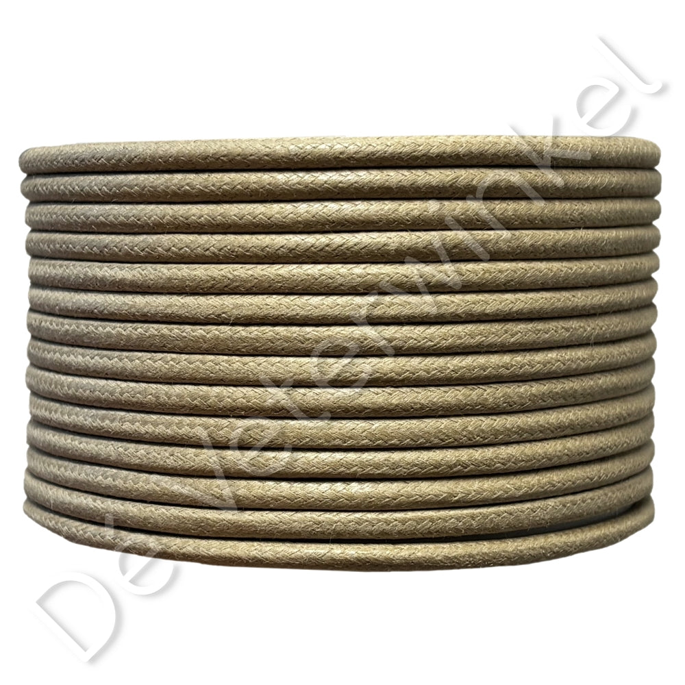 Trendlace 3mm WAX Dark Beige