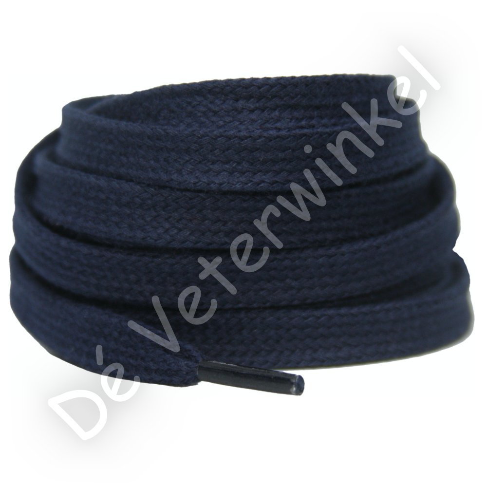 Flat 8mm cotton Dark Blue
