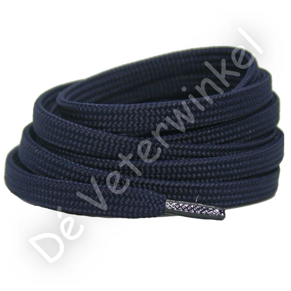 Flat 8mm polyester Dark Blue