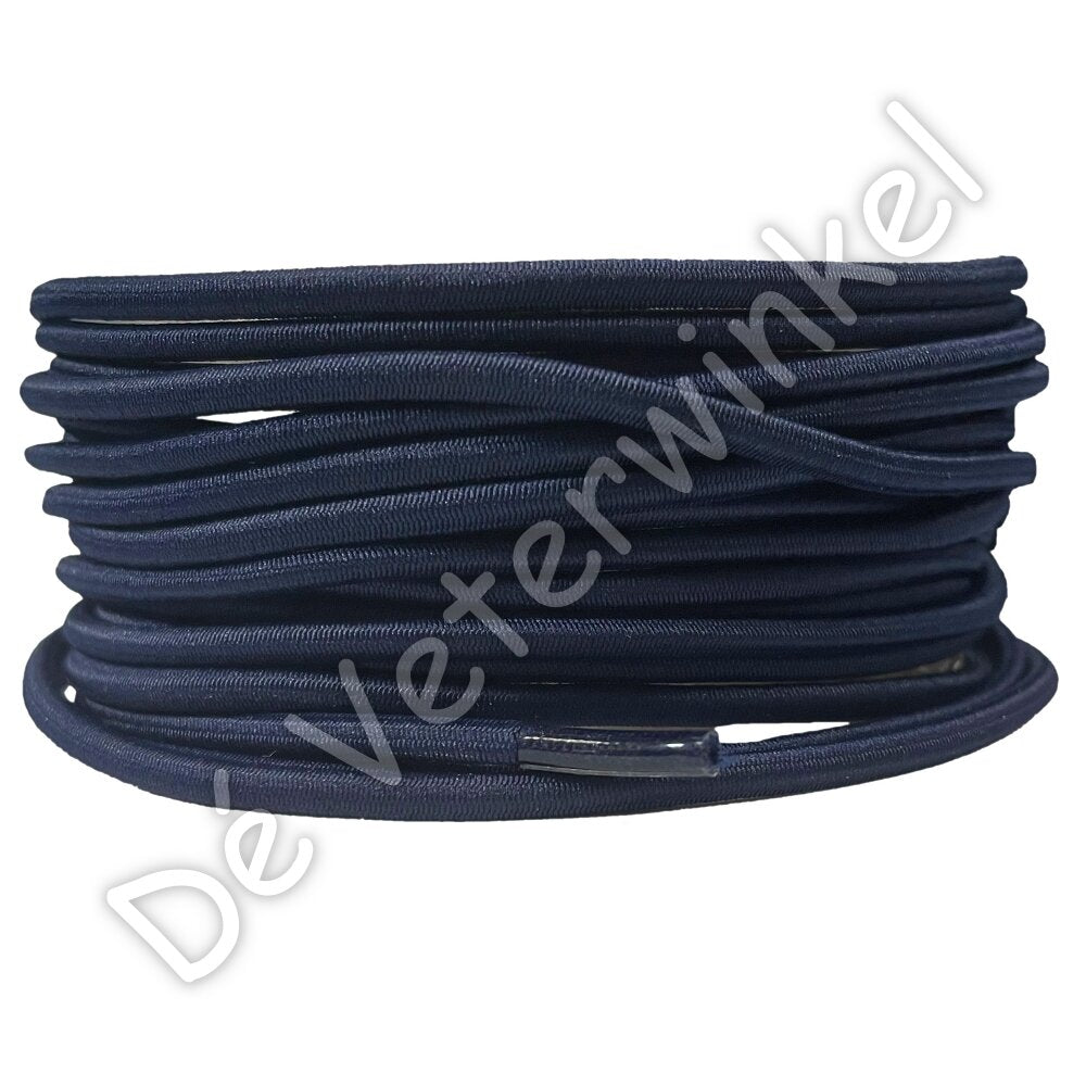 Round 3mm ELASTIC Dark Blue