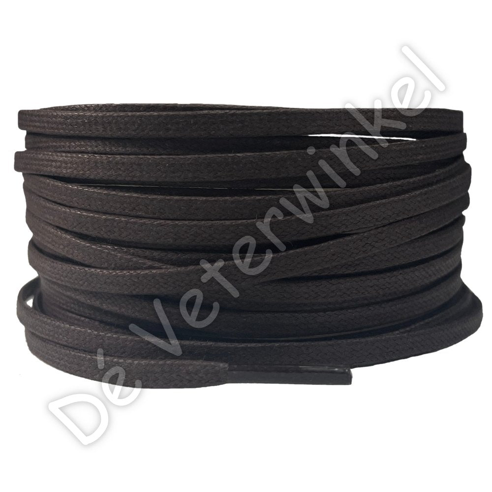 Flat 4mm wax Dark Brown