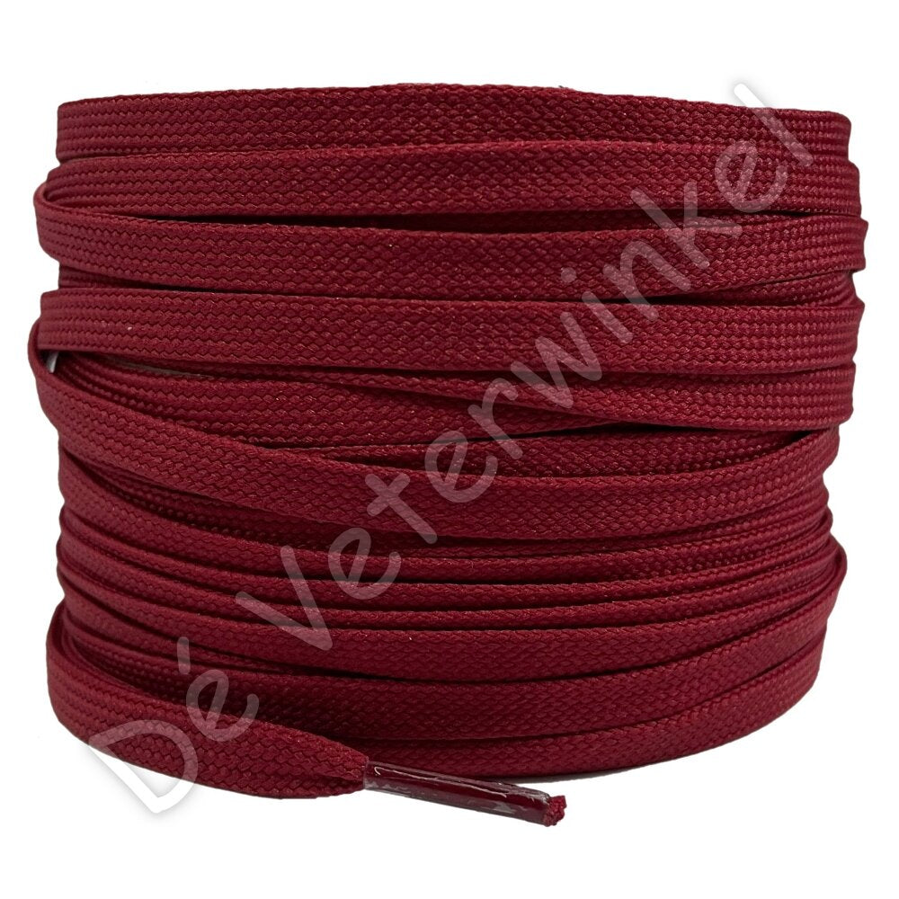 Flat 5mm polyester Cherry Red