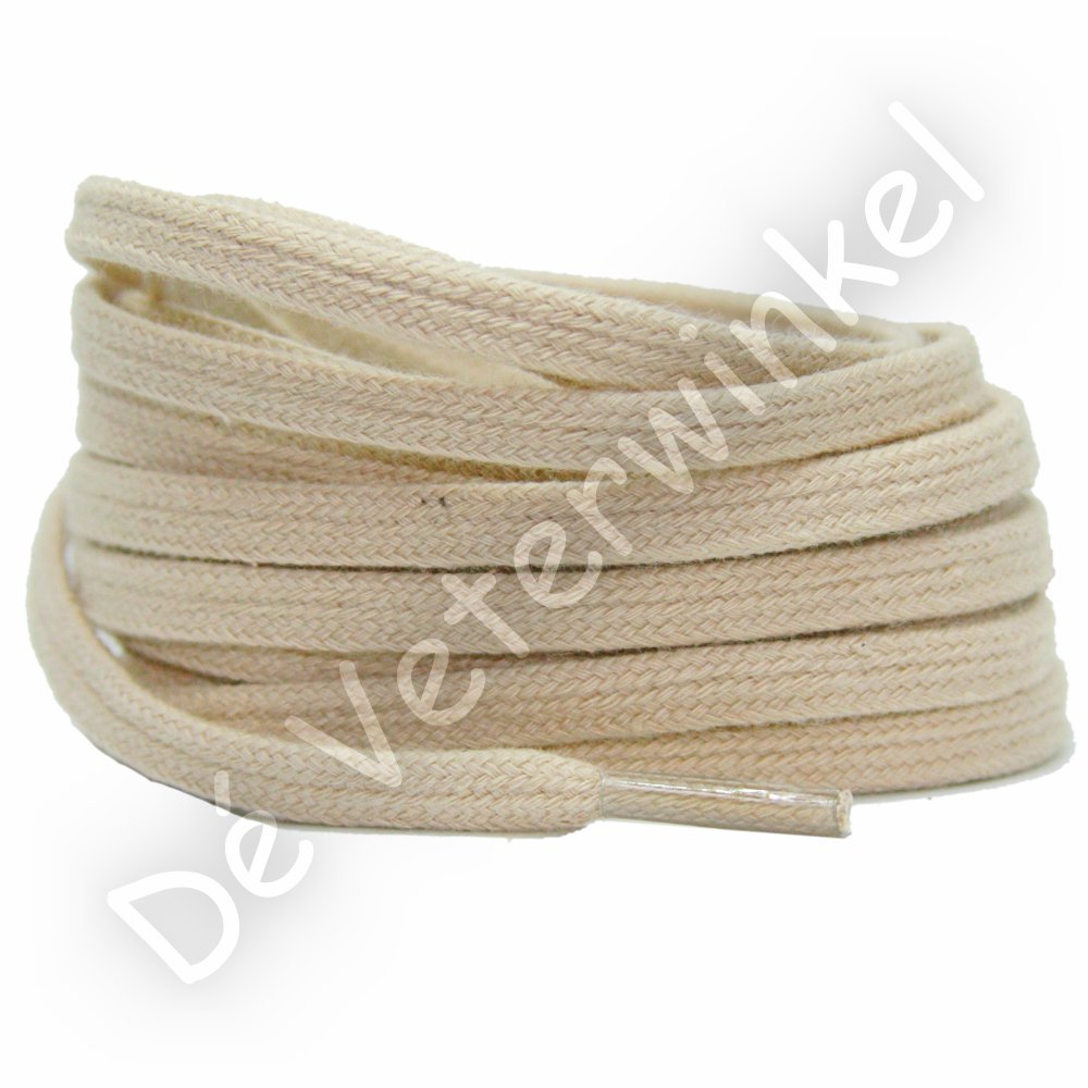 Flat cotton 6mm Light Beige