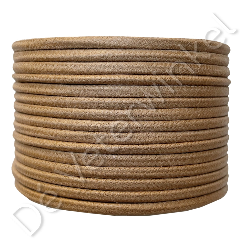 Trendlace 3mm WAX Light Brown