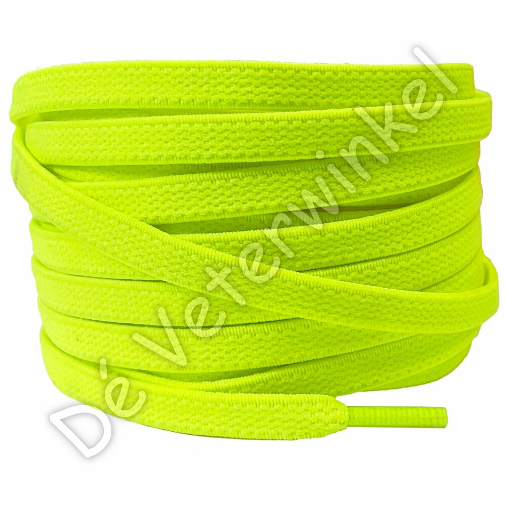 Flat ELASTIC 7mm Neon Yellow