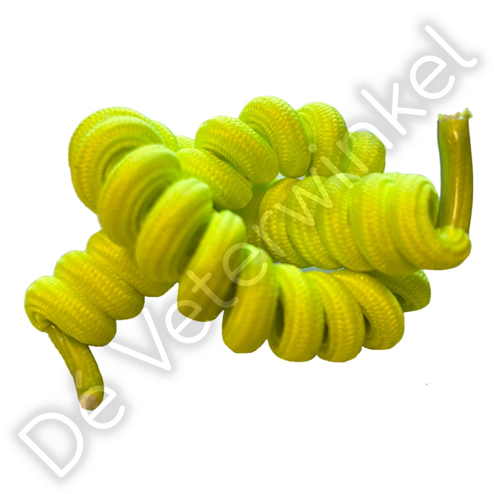 Curly laces Neon Yellow 120cm