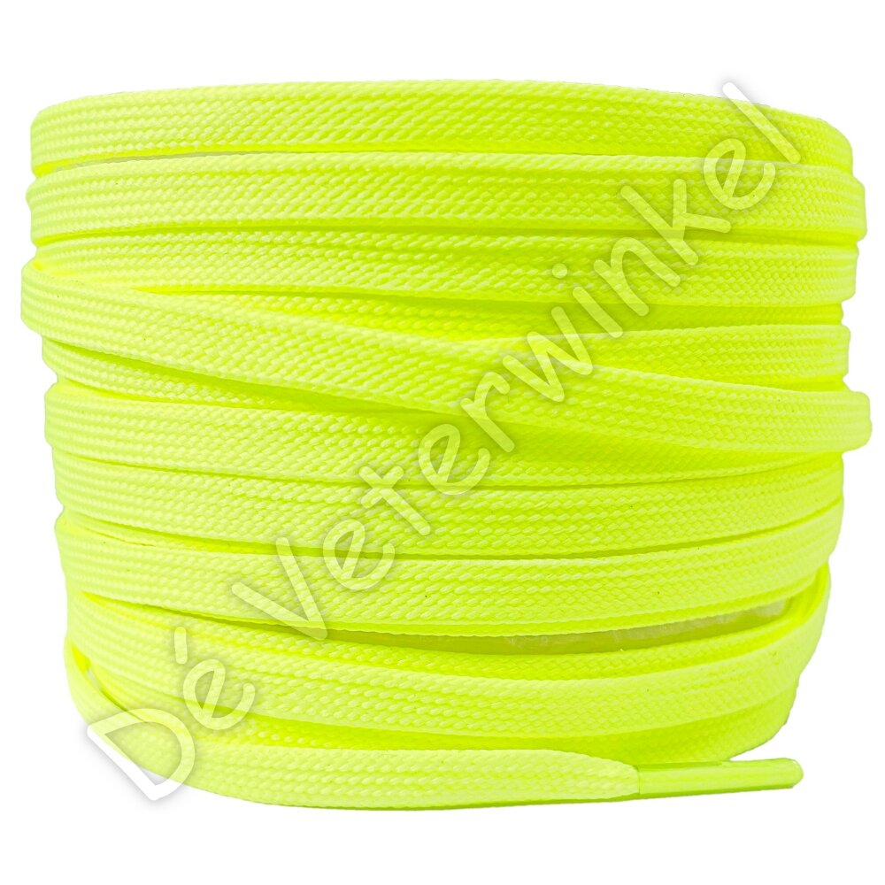 Flat 5mm polyester Neon Yellow