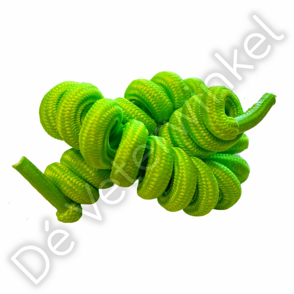 Curly laces Neon Green 120cm