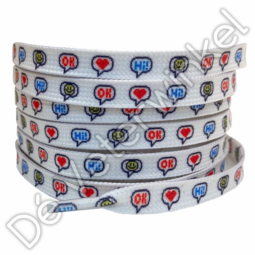 Printed lace 8mm Text Messages