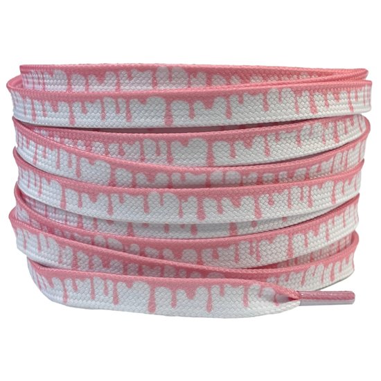 Paint Drops 8mm White/Pink