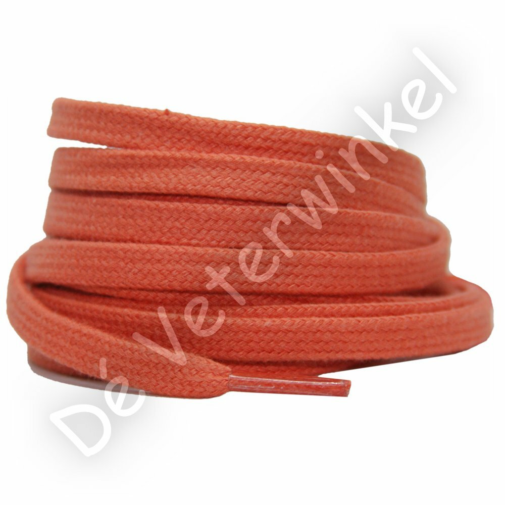 Flat cotton 6mm Salmon Orange
