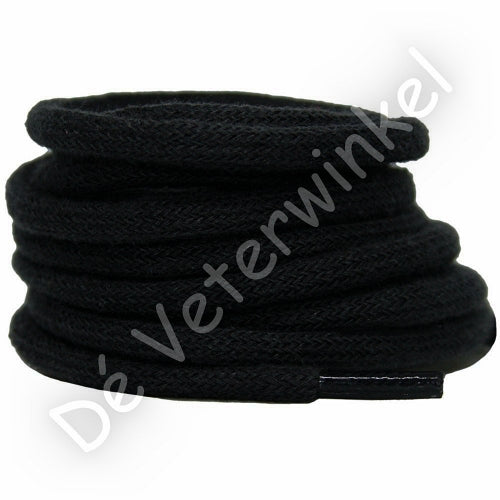 Round 5mm cotton Black