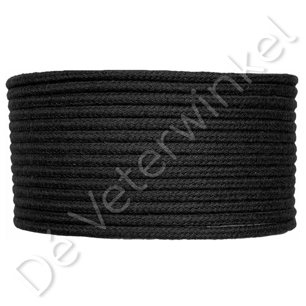 Cordlace 3mm cotton Black