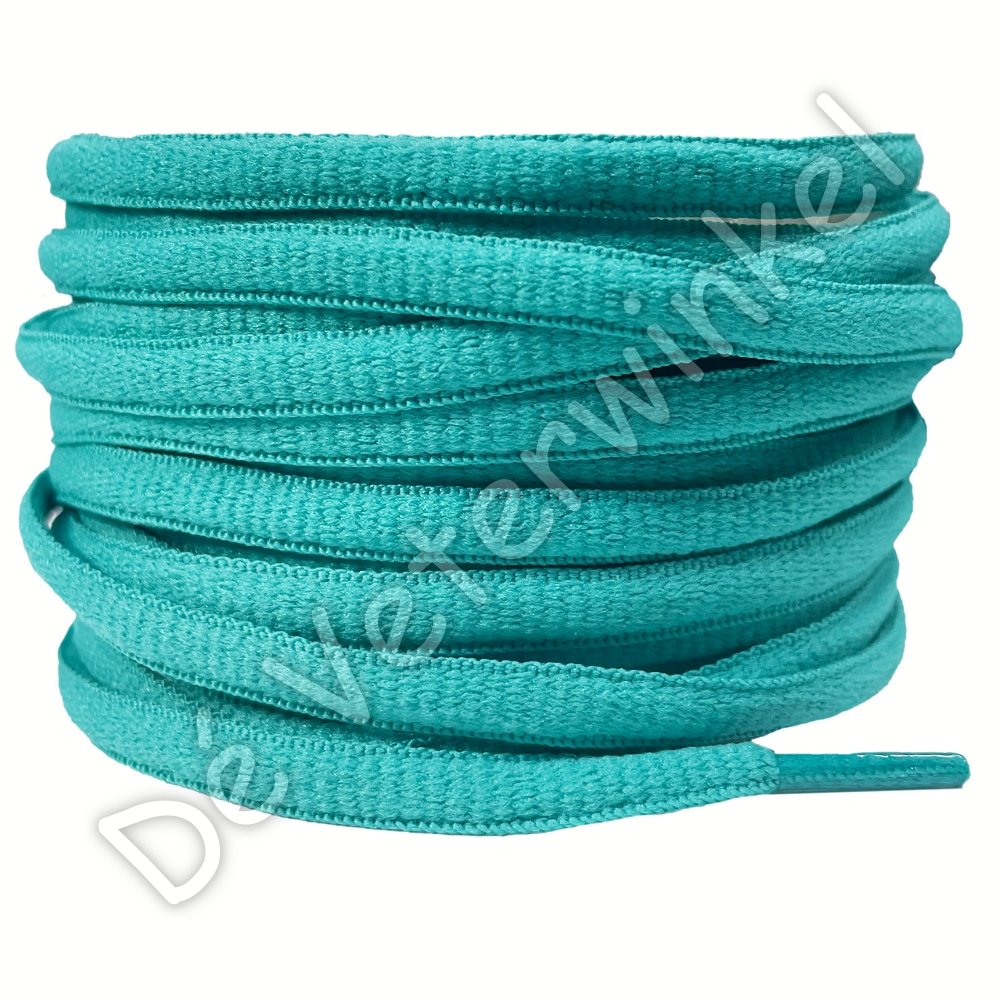 Oval sports lace 6mm Cyan