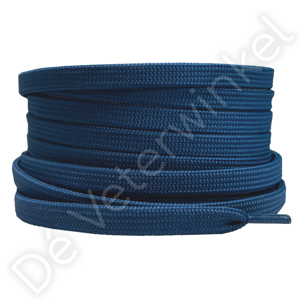 Flat 8mm polyester Blue
