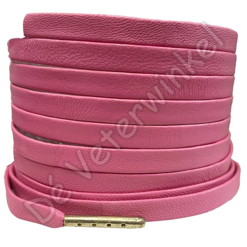 Luxurious leather lace Pink 120cm