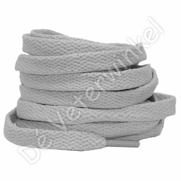 Nike laces flat 8mm Light Grey BY THE METER