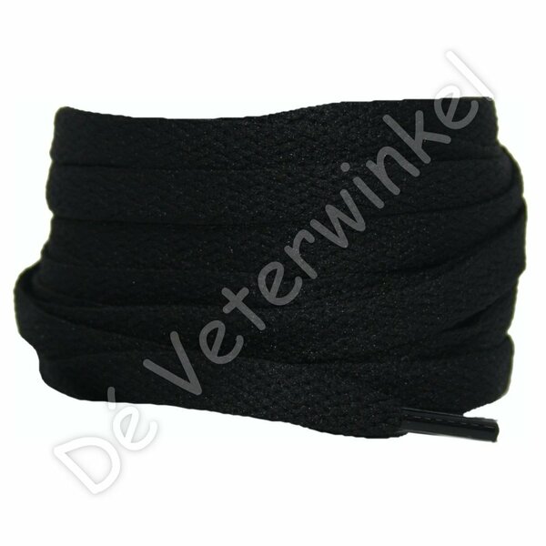 Nike laces flat 8mm Black BY THE METER