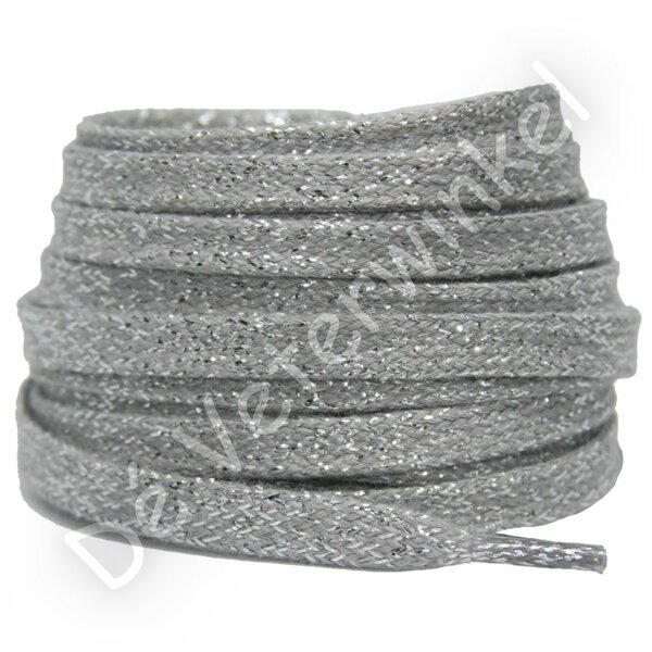 Glitter Laces 8mm Silver Thread BY THE METERS
