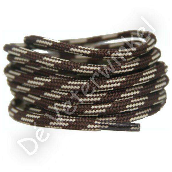 Outdoor laces 5mm Brown/Beige BY THE METERS
