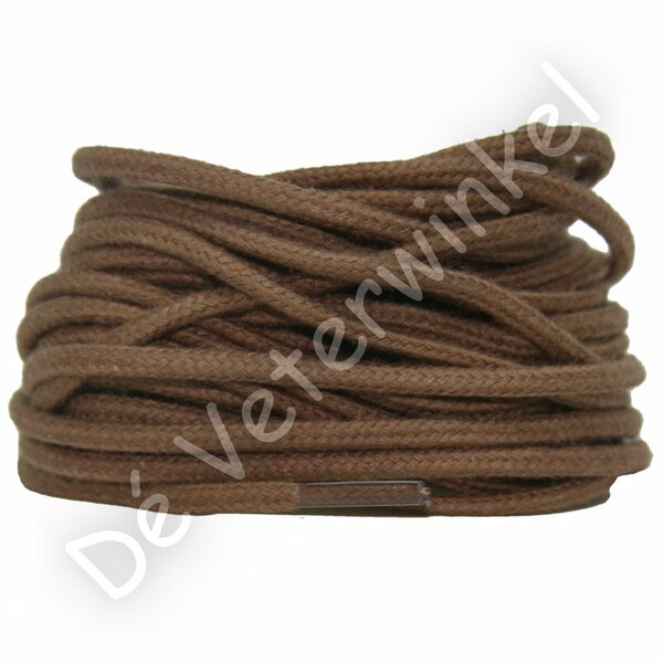 Cordlaces 3mm cotton Medium Brown BY THE METERS