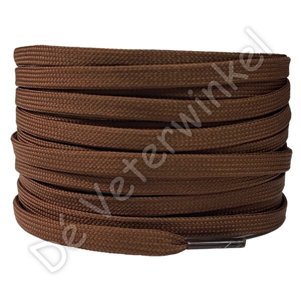 Flat 5mm Polyester Medium Brown BY THE METERS