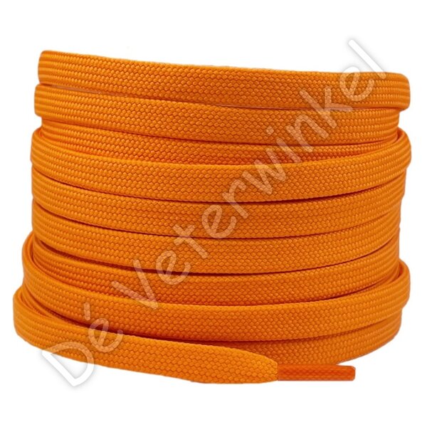 Flat 8mm polyester Orange BY THE METERS