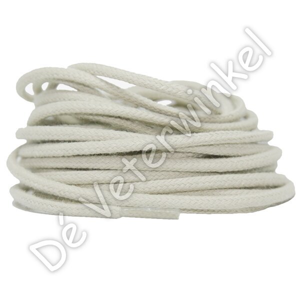 Cordlaces 3mm cotton Off-White BY THE METERS