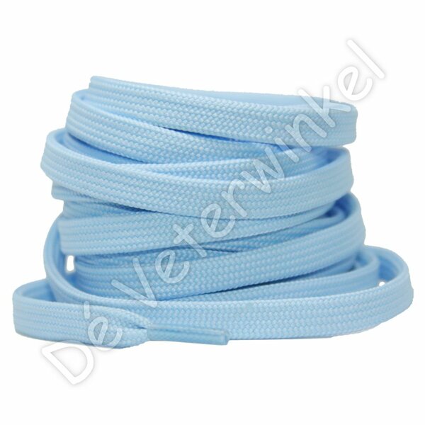 Flat 8mm polyester Light Blue BY THE METERS