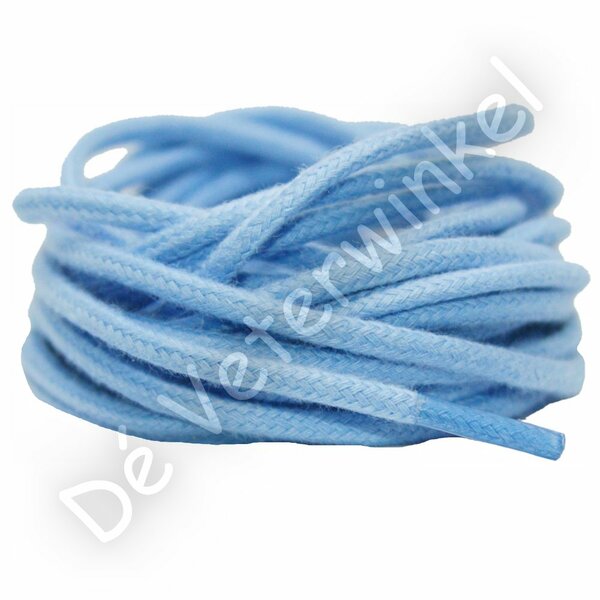 Cordlaces 3mm cotton Light Blue BY THE METERS