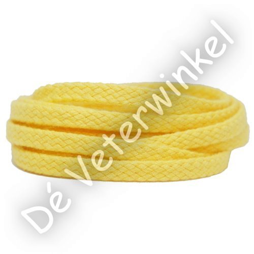 *Flat COARSE 5mm cotton Yellow - per pair
