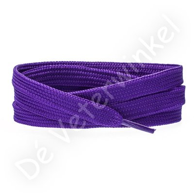 Flat 8mm polyester Purple - per pair