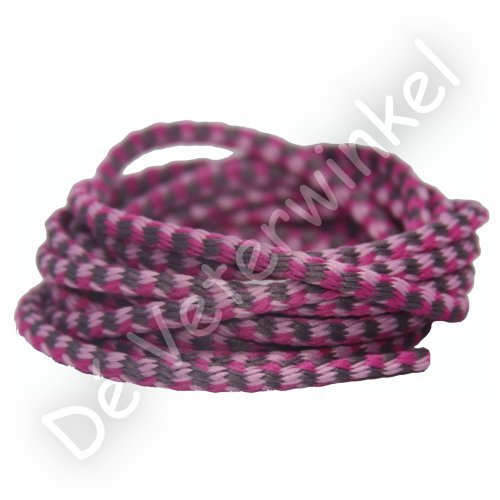*Round 3mm LOOSLEY WOVEN Pink - per pair