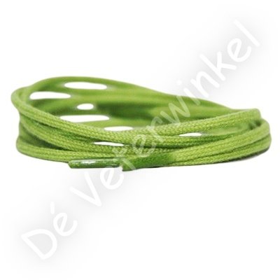Cordlaces 3mm cotton Light Green - per pair