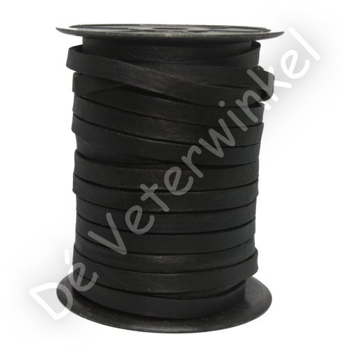 Extra wide (7.5mm) leather laces Black