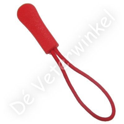 Zipper puller Red