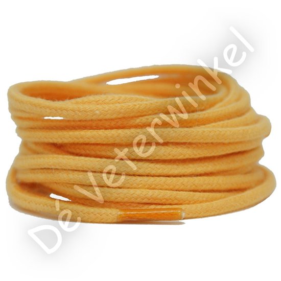 Cordlaces 3mm cotton Saffron Yellow - per pair