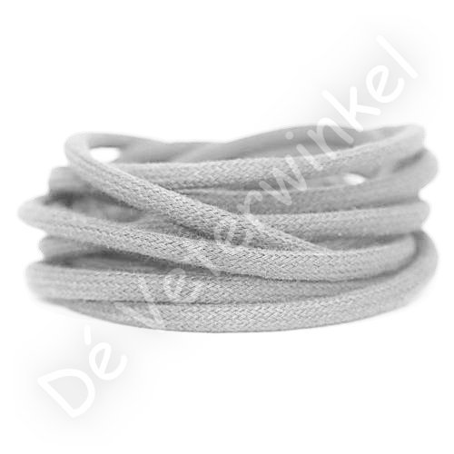 Round 5mm cotton Light Grey BY THE METERS