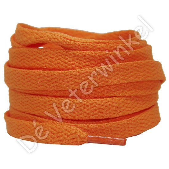 Nike laces flat 8mm Orange - per pair