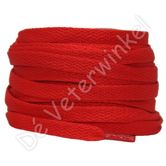 Nike laces flat 8mm Red - per pair
