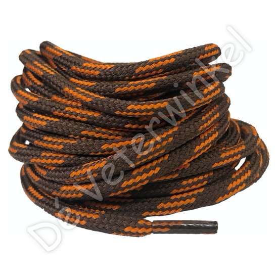 Outdoor laces 5mm Brown/Orange - per pair