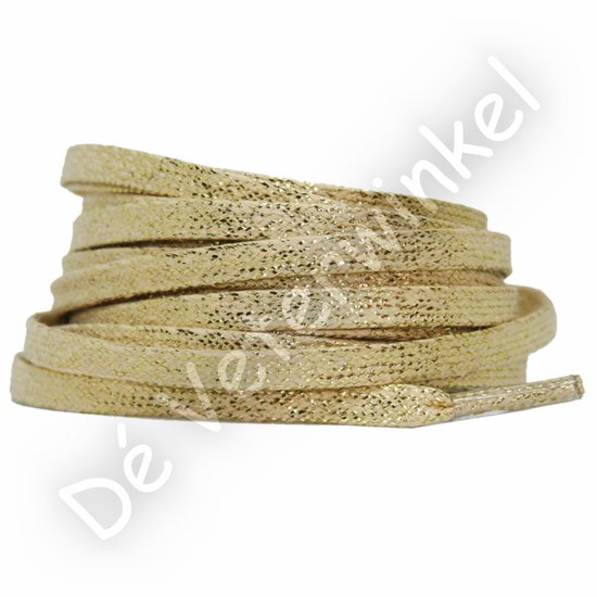 Flat cotton 6mm Gold Thread - per pair