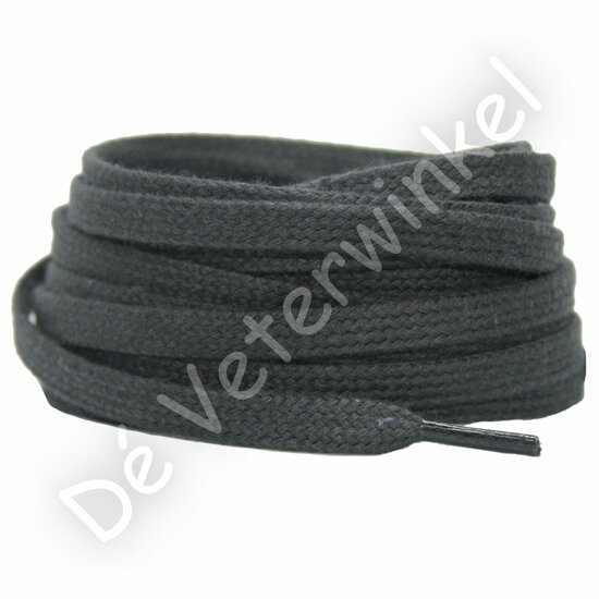 Flat cotton 6mm Dark Grey BY THE METERS
