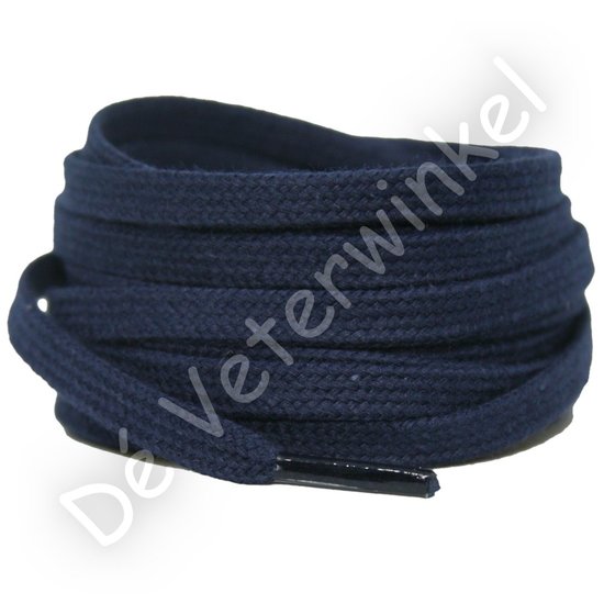 Plat katoen 6mm Donkerblauw AAN DE METER