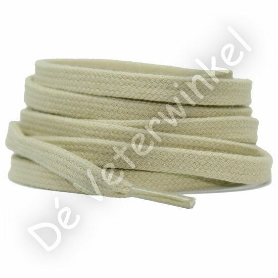 Flat cotton 6mm Beige BY THE METERS